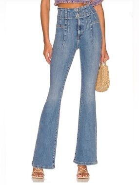 We the Free High-Waist Light Blue Flared Jeans size 28 # 1139